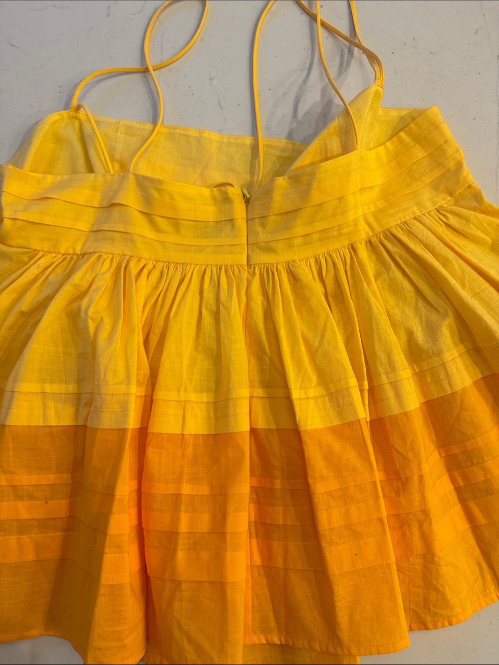 Staud Yellow Two-Tone Spaghetti Strap Top size 8 - Picture 8 of 8